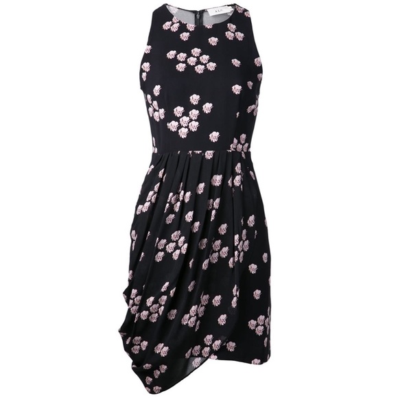 A.L.C. Eva silk floral dress size 2 - Picture 3 of 12